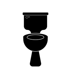 Toilet  icon. Plumbing clipart isolated on white background