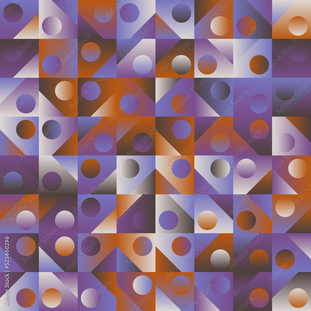 Aufkleber seamless pattern vector graphics design made with abstract geometric shapes and forms