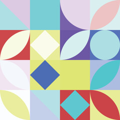 Pattern vector. Colors and shapes