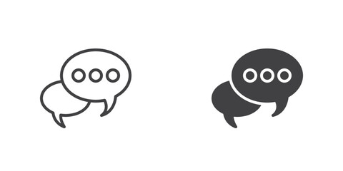 Speech bubbles icon