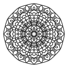 Decorative circle ornament mandala in Diwali style.