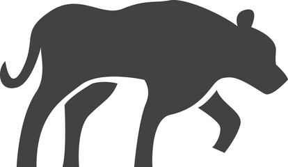 animal silhouettes isolated on transparent background