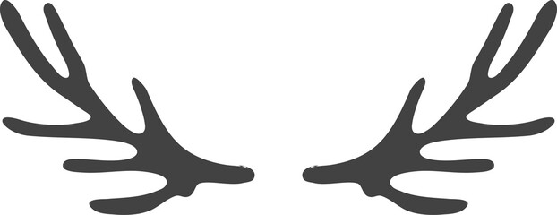 animal silhouettes isolated on transparent background