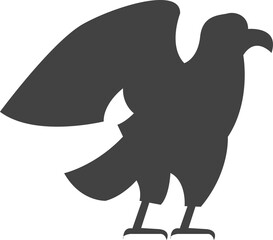 animal silhouettes isolated on transparent background