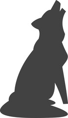 animal silhouettes isolated on transparent background