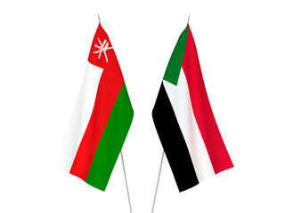 Sudan and Sultanate of Oman flags