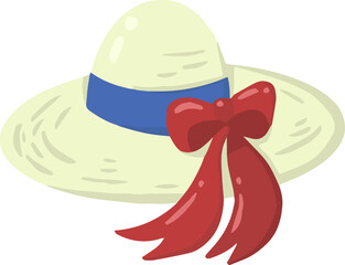 summer illustration on transparent background