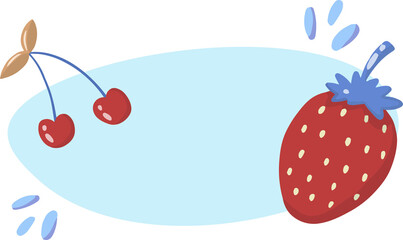 summer illustration on transparent background