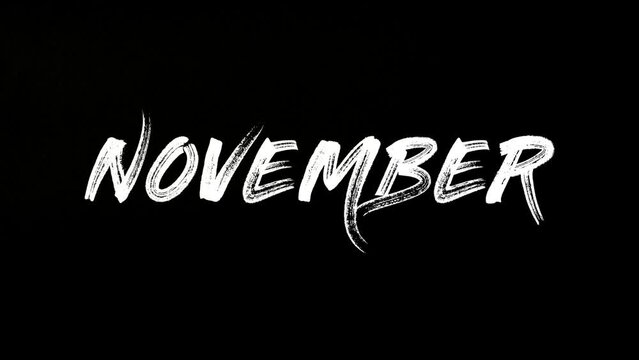 November with black background for calendar. And November is the eleventh and penultimate month of the year.