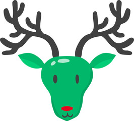 Christmas illustration on transparent background