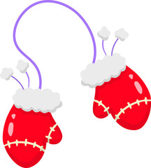 Christmas illustration on transparent background