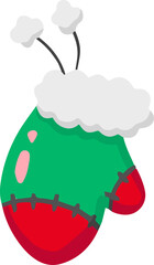 Christmas illustration on transparent background