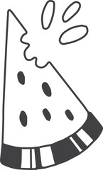 summer illustration on transparent background