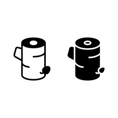 log icon with solid line and glyph style. Suitable for website design, logo, app and UI.