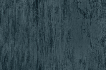 Old grunge paint texture. Dark petrol blue color painted surface distressed background