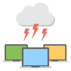 Fototapeta premium Super Fast Cloud Computing