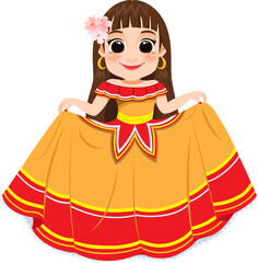 Cinco de Mayo - May 5, federal holiday in Mexico. Cinco de Mayo banner and poster design with mariachi dancers cartoon character