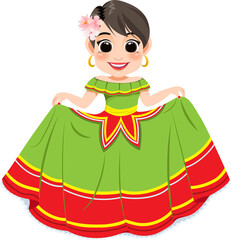 Cinco de Mayo - May 5, federal holiday in Mexico. Cinco de Mayo banner and poster design with mariachi dancers cartoon character