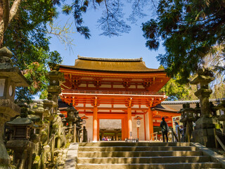 Kasuga Taisha shrine, a UNESCO World Heritage Site as part of the "Historic Monuments of Ancient Nara", Japan