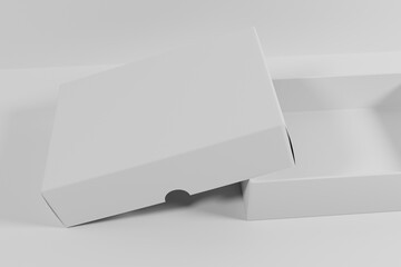 3d rendering box packaging for brand presentation