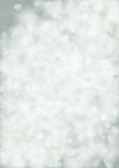 Vector Magical Glowing Background with Silver and Purple Falling Hexagon on Blue. Falling Snow. Glittery Confetti Frame. Christmas and New Year Design. Winter Sky. Summer Sunshine. Water Bokeh Splash.