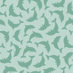 Hand drawn surface design, colored seamless pattern, .undulating figures