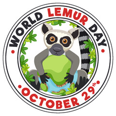 World Lemur Day Banner Design