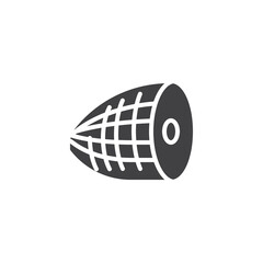 Smoked ham vector icon