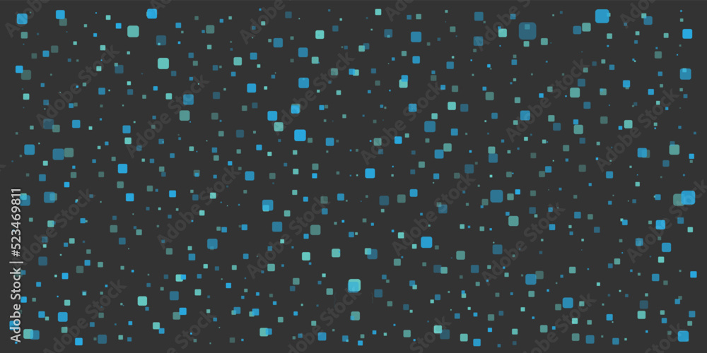Aufkleber abstract colorful spotted pattern - random placed squares of various sizes, texture with copyspace, 