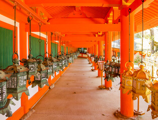 Kasuga Taisha shrine, a UNESCO World Heritage Site as part of the 
