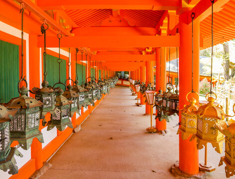 Kasuga Taisha Shrine, A UNESCO World Heritage Site As Part Of The 