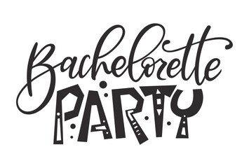 Bride tribe hand drawn lettering quote. Wedding inspiration calligraphy crd isolated on white background. Typography romantic bohemian poster. Vector invitation illustration