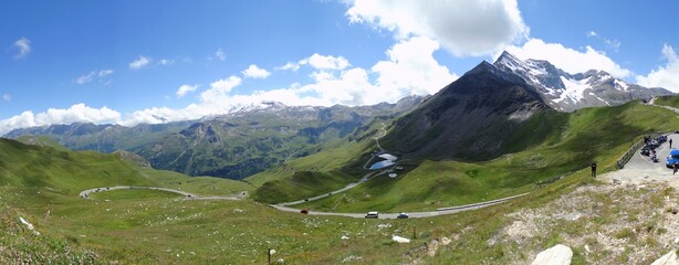 Alpy, Park Narodowy w rejonie Grossglockner, Austria, góry  - obrazy, fototapety, plakaty