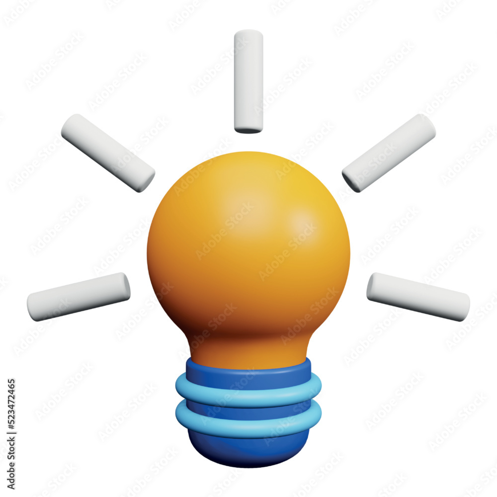 Poster idea 3d rendering isometric icon.