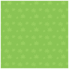 シンプルなもみじのシルエットのシームレスパターン　緑色