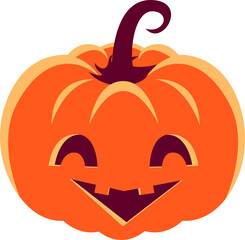 Pumpkin cartoon character, emotion