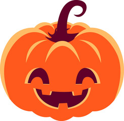 Pumpkin cartoon character, emotion