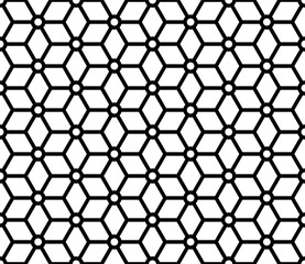 Obraz premium Vector seamless pattern with geometric rhombus