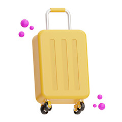 travel bag illustration 3d