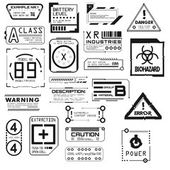 Scifi Hud elements. Futuristic text box, border, frame. Sci-fi digital screen, hologram panel. High tech 
 UI interface vector set, digital circle, graphic box, game                  