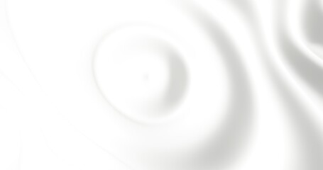 Abstract white background wavy surface 3d render