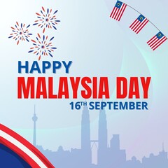 This design is perfect for celebrating Malaysia Day on 16th September. It can also be used for graphic resources for social media content.