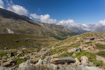 Vue vers le Cervin depuis Fluhalp
