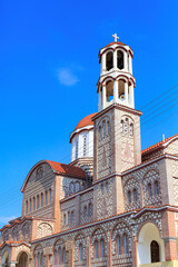 Church of Agios Georgios, greek orthodox church in village Nea Potidea or Nea poteidaia in peninsula Kassandra, Chalkidiki, Greece