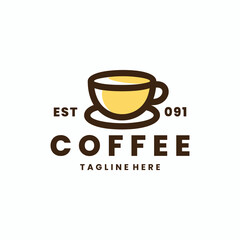 simple cup logo template