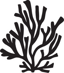 Fototapeta premium seaweed silhouette
