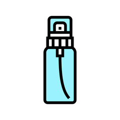 flask fragrance bottle perfume color icon vector. flask fragrance bottle perfume sign. isolated symbol illustration