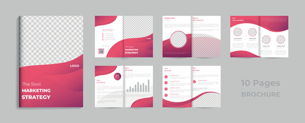 Modern Professional Corporate Business Catalogue Brochure Design.