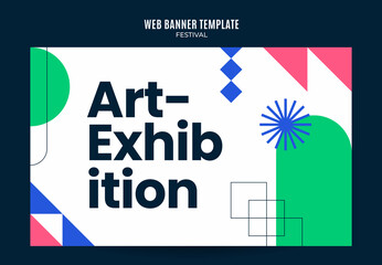 Festival Web Banner for Social Media Poster, banner, space area and background