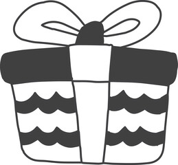 Christmas illustration on transparent background